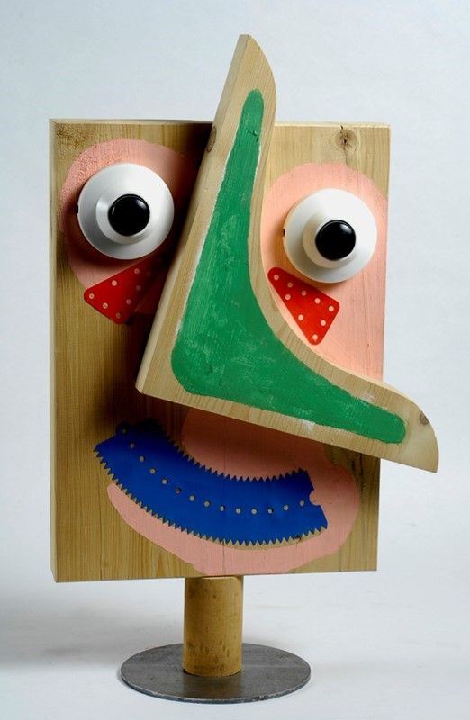 Enrico Baj : Lui (multiplo)  (Anni '70)  - Legno e collage - Auction Arte Moderna e Contemporanea - III - Galleria Pananti Casa d'Aste