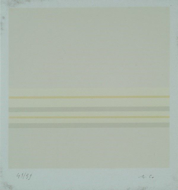 Antonio Calderara : Senza titolo  (1978)  - Serigrafia su carta - Auction Arte Moderna e Contemporanea - III - Galleria Pananti Casa d'Aste
