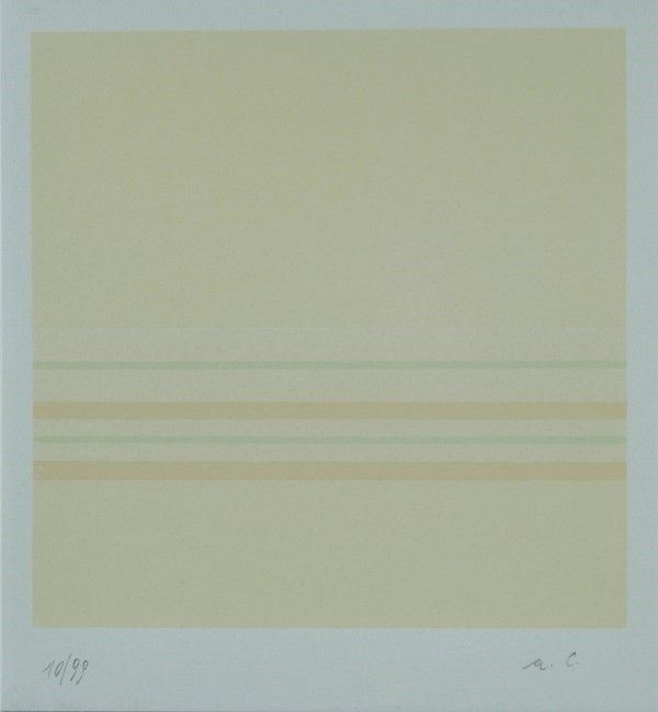 Antonio Calderara : Senza titolo  (1978)  - Serigrafia su carta - Asta Arte Moderna e Contemporanea - III - Galleria Pananti Casa d'Aste