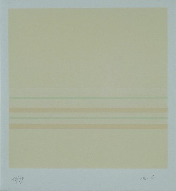 Antonio Calderara : Senza titolo  (1978)  - Serigrafia su carta - Auction Arte Moderna e Contemporanea - III - Galleria Pananti Casa d'Aste