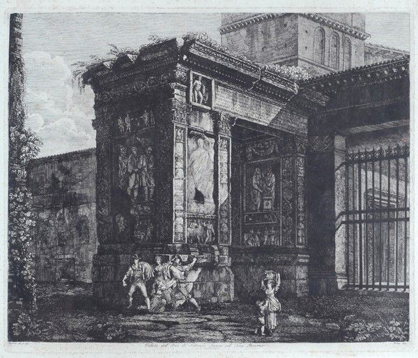 Veduta Dell'arco di Settimio Severo nel Foro Boario