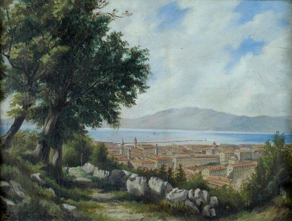 Stefanie Stepski : Paesaggio  (1882)  - Olio su tela - Auction Arte Moderna e Contemporanea - III - Galleria Pananti Casa d'Aste