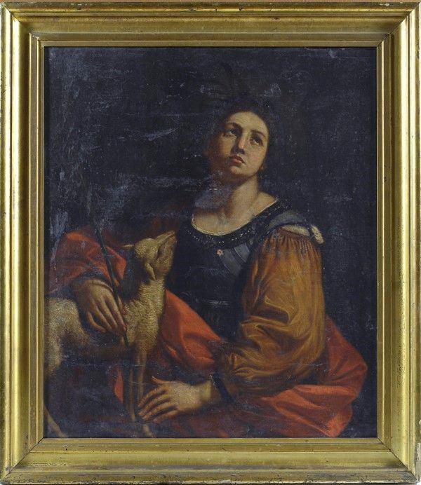 Scuola Romana, XVII Sec. - Sant'agnese