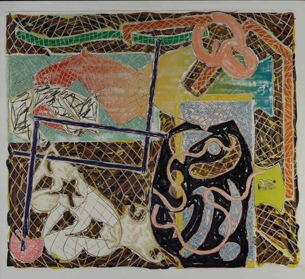 Frank Stella : Shards II  (1982)  - Litografia offset e serigrafia  a colori su carta Arches - Asta Arte Moderna e Contemporanea - III - Galleria Pananti Casa d'Aste