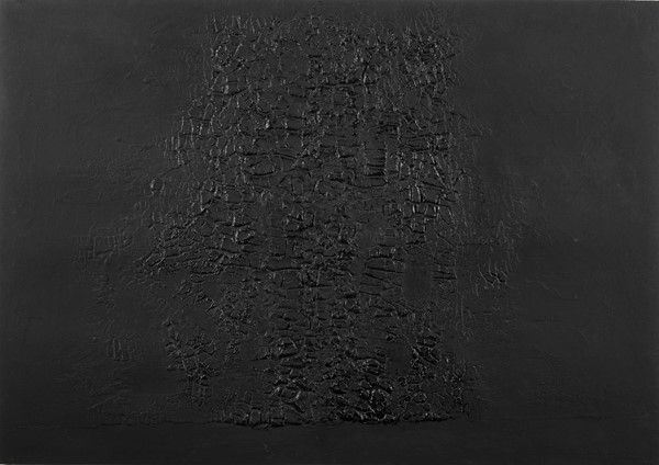 Alberto Burri : Cretto Nero E  (1971)  - Acquaforte Acquatinta su carta Fabriano Rosaspina - Asta Arte Moderna e Contemporanea - III - Galleria Pananti Casa d'Aste