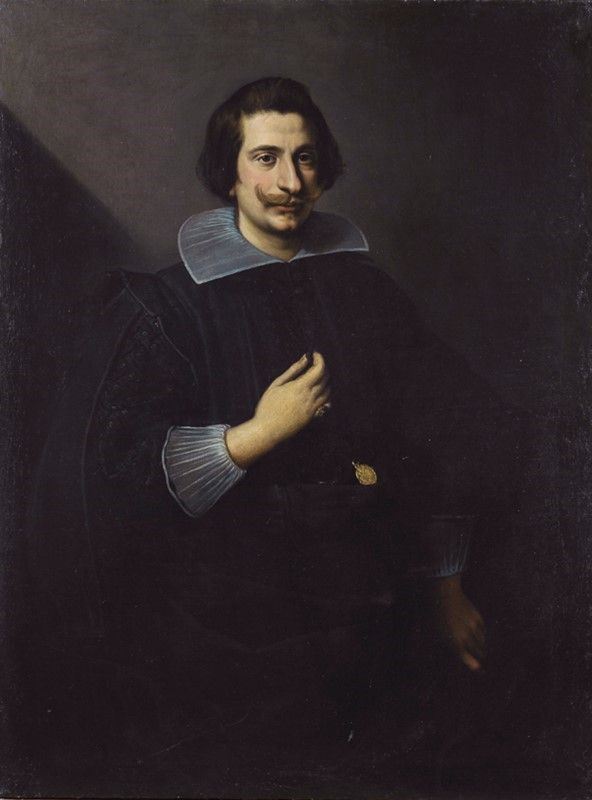 Scuola Fiorentina, XVII sec. - Ritratto di personaggio appartenente alla famiglia Medici