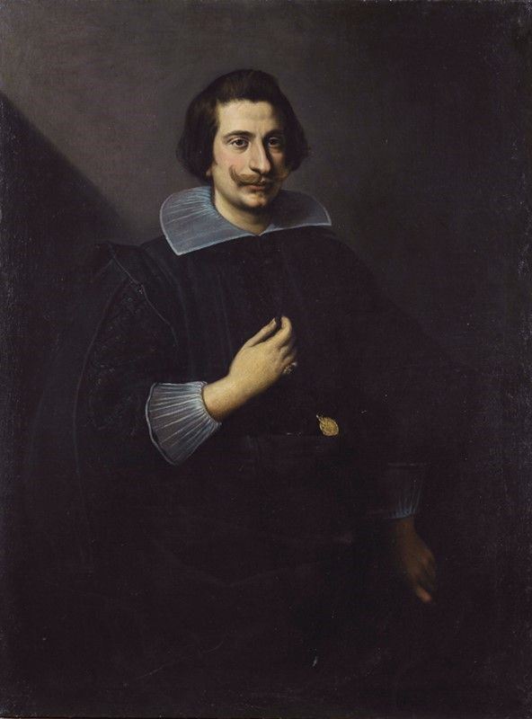 Scuola Fiorentina, XVII sec. : Ritratto di personaggio appartenente alla famiglia Medici  - cm. 125x94 - Asta Arte Moderna e Contemporanea - III - Galleria Pananti Casa d'Aste