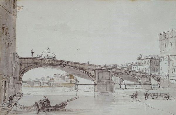 Antoine-Lauren Castellan - Veduta del Ponte Santa Trinita