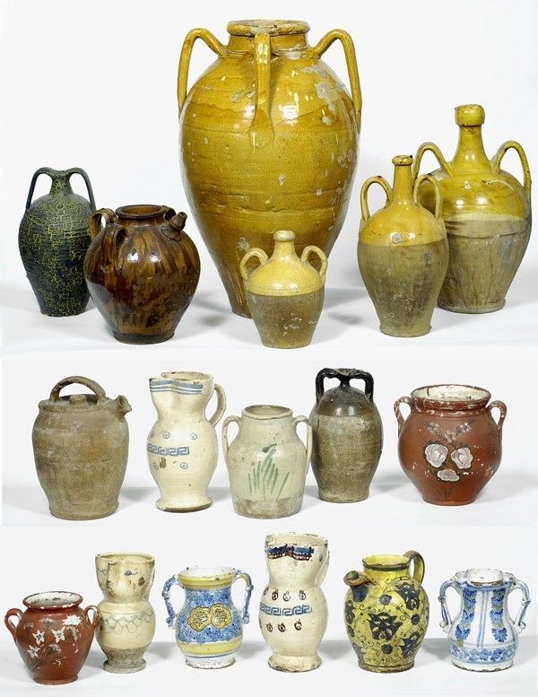 Cinque  brocche e tre vasi  - Auction ANTIQUES - Galleria Pananti Casa d'Aste