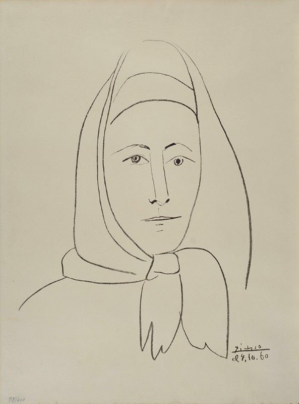 D'apres Pablo Picasso - Femme espagnole
