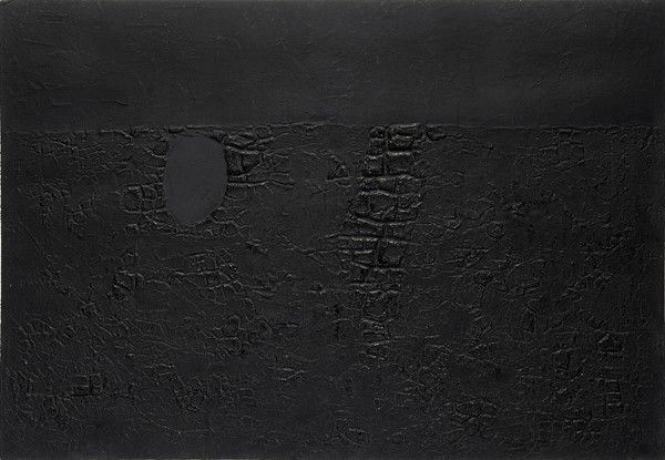 Alberto Burri - Cretto Nero B