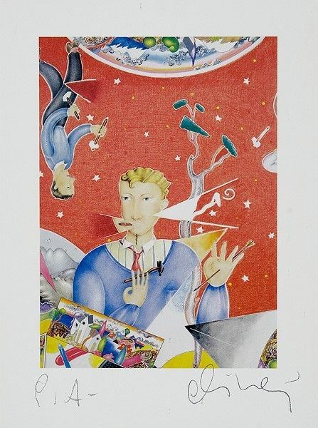 Luca Alinari : Senza titolo  - Serigrafia - Asta Autori dell'800-900 - I - Galleria Pananti Casa d'Aste