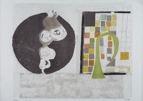 Bruno Saetti : Senza titolo  - Litografia a colori. - Auction Autori dell'800-900, Arte Moderna e Contemporanea, Grafica ed Edizioni - Galleria Pananti Casa d'Aste