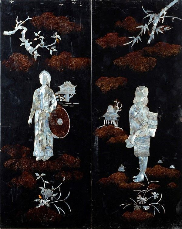 Coppia di pannelli  - Auction Arredi, dipinti, mobili e oggetti di antiquariato - I - Galleria Pananti Casa d'Aste
