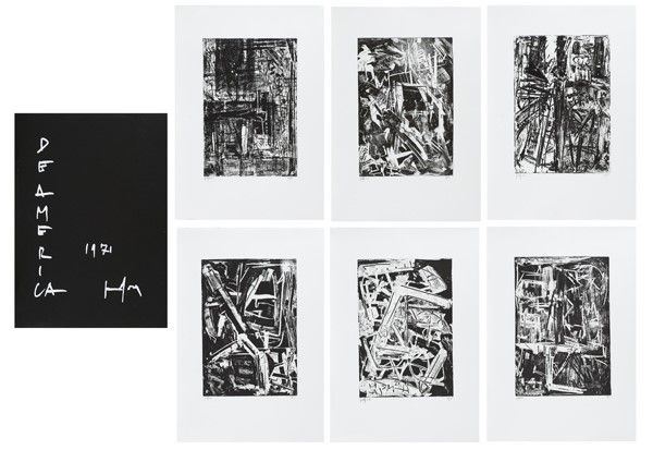 Emilio Vedova : De America  (1971)  - Acquaforte su carta Goya / Brugherio - Asta Autori dell'800-900 - I - Galleria Pananti Casa d'Aste