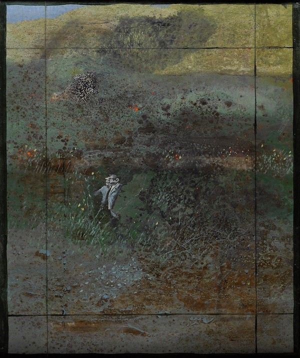 Giuseppe Romagnoni : Selva oscura  (1981)  - Olio su tela - Asta Arredi, dipinti, mobili e oggetti di antiquariato - I - Galleria Pananti Casa d'Aste