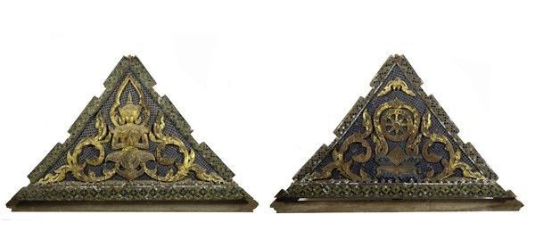 Due fregi triangolari  - Asta Arredi, dipinti, mobili e oggetti di antiquariato - I - Galleria Pananti Casa d'Aste