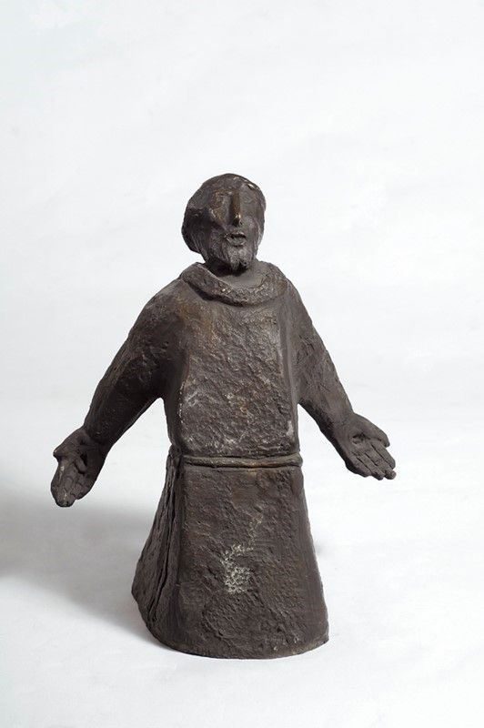 Venturino Venturi : San Francesco  (1987)  - Bronzo - Asta Autori del XIX e XX sec. - I - Galleria Pananti Casa d'Aste