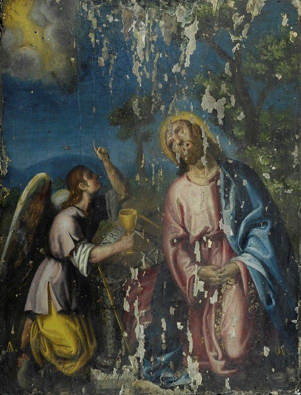 Scuola Toscana, XVII sec. - Preghiera nell'Orto dei Getsemani