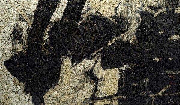 Afro (Basaldella) : Nero  (1963)  - Mosaico - Asta Arredi, dipinti, mobili e oggetti di antiquariato - I - Galleria Pananti Casa d'Aste