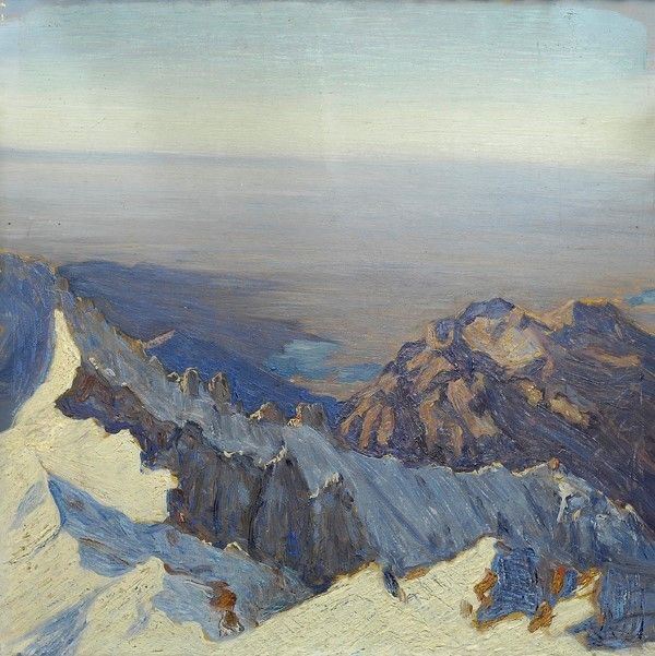 Carlo Zocchi - La Cresta Segantini e il Pian Lombardo della Grigna Vetta