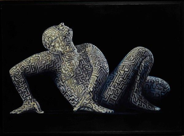 Rabarama : Trans-Maya  (2001)  - Olio su tela - Asta Autori dell'800-900 - I - Galleria Pananti Casa d'Aste