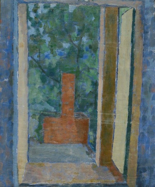 Daphne Maugham Casorati : Il pozzo  ((1970))  - Olio su tela riportata su cartone - Asta Autori dell'800-900 - I - Galleria Pananti Casa d'Aste