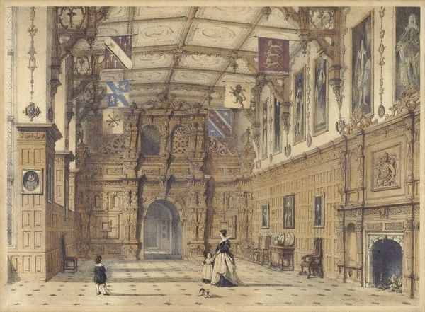 Interno del Castello di Audley End - Essex