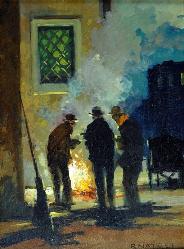 Renato Natali - Spazzini (intorno al fuoco)