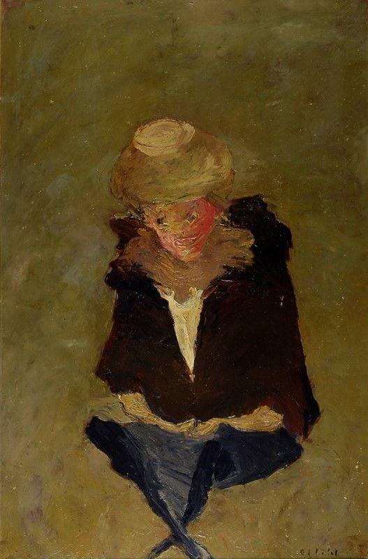Roger-Edgar Gillet - Dame au chapeau