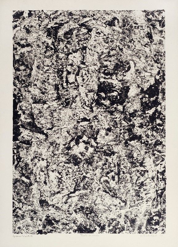 Jean Dubuffet : Texte de Roche  (1959)  - Litografia su carta Arches - Asta Autori dell'800-900 - I - Galleria Pananti Casa d'Aste