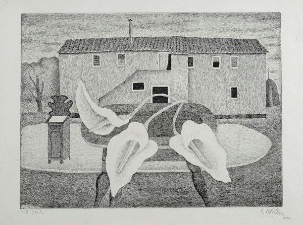 Giuseppe Viviani : Calle  (1940)  - Incisione - Asta Autori dell'800-900 - I - Galleria Pananti Casa d'Aste