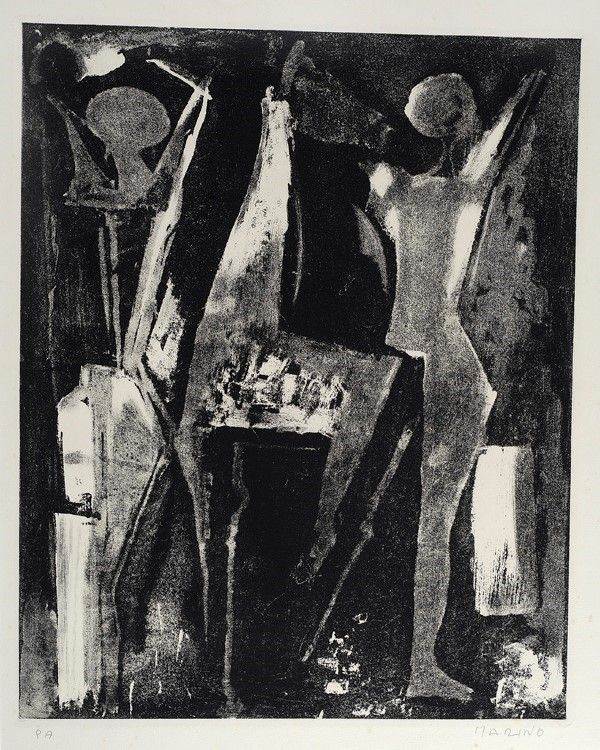Marino Marini : Il Greco II  (1978)  - Litografia su Carta Velin Rives - Auction Arte Contemporanea, Grafica ed Edizioni - I - Galleria Pananti Casa d'Aste