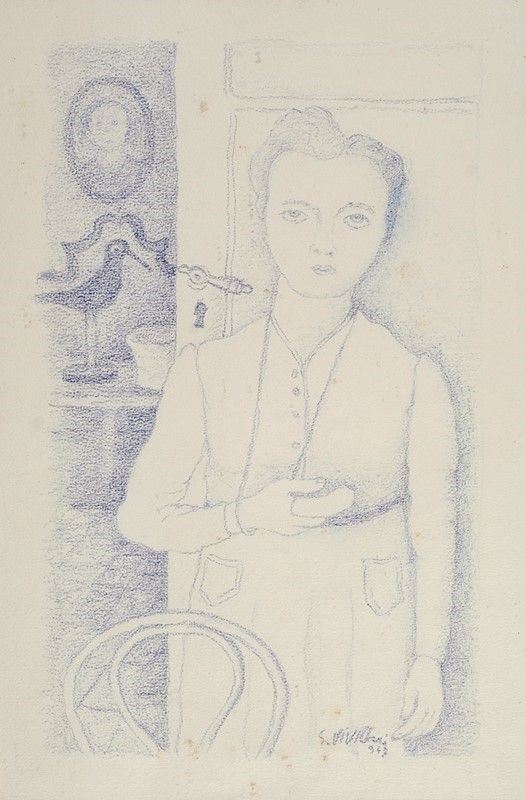 Giuseppe Viviani - Figura femminile in un interno