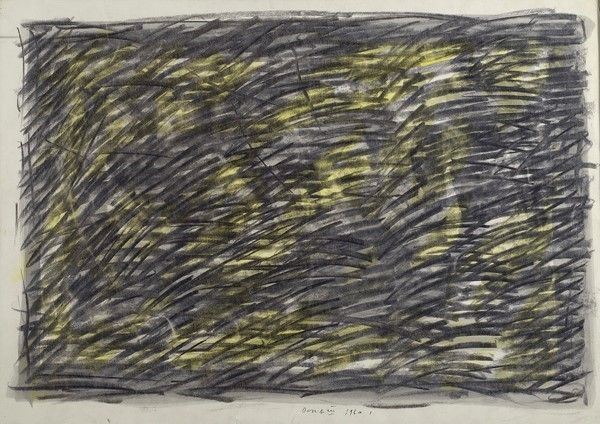 Piero Dorazio : Senza titolo  (1960)  - Tecnica mista su cartoncino - Asta Autori dell'800-900 - I - Galleria Pananti Casa d'Aste