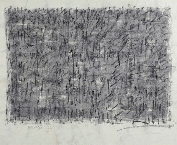 Piero Dorazio : Senza titolo  (1958)  - Tecnica mista su carta - Auction Arte Contemporanea, Grafica ed Edizioni - I - Galleria Pananti Casa d'Aste