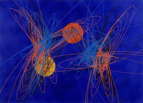 Roberto Crippa : Spirali  (1952)  - Olio su tela - Asta Autori dell'800-900 - I - Galleria Pananti Casa d'Aste