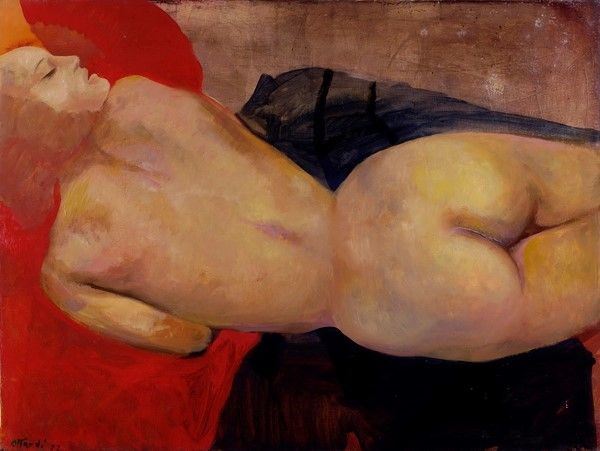 Ugo Attardi : Per il Viareggio  (1972)  - Olio su tela - Auction Autori dell'800-900, Arte Moderna e Contemporanea, Grafica ed Edizioni - Galleria Pananti Casa d'Aste