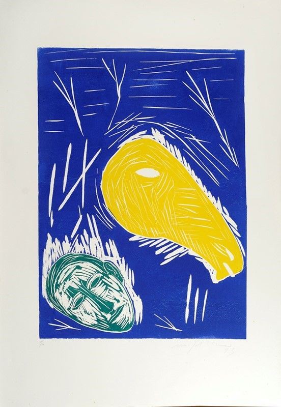 Mimmo Paladino : Senza titolo  (1993)  - Litografia - Asta Autori dell'800-900 - I - Galleria Pananti Casa d'Aste