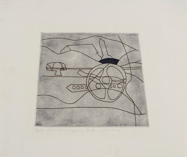 Ben Nicholson : Tesserete  (1966)  - Acquaforte - Auction Arte Contemporanea, Grafica ed Edizioni - I - Galleria Pananti Casa d'Aste