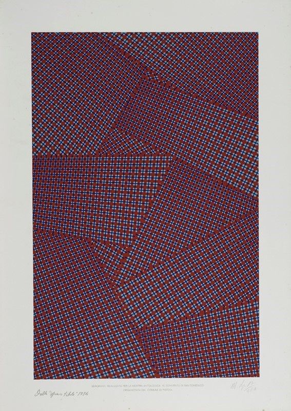 Mario Nigro : Senza titolo  (1954)  - Serigrafia - Asta Autori dell'800-900 - I - Galleria Pananti Casa d'Aste