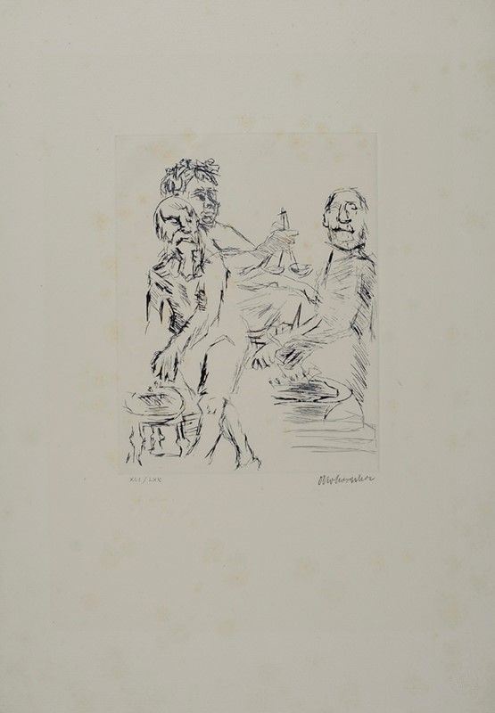 Oskar Kokoschka - Dionysos, Aischylos Und Euripides