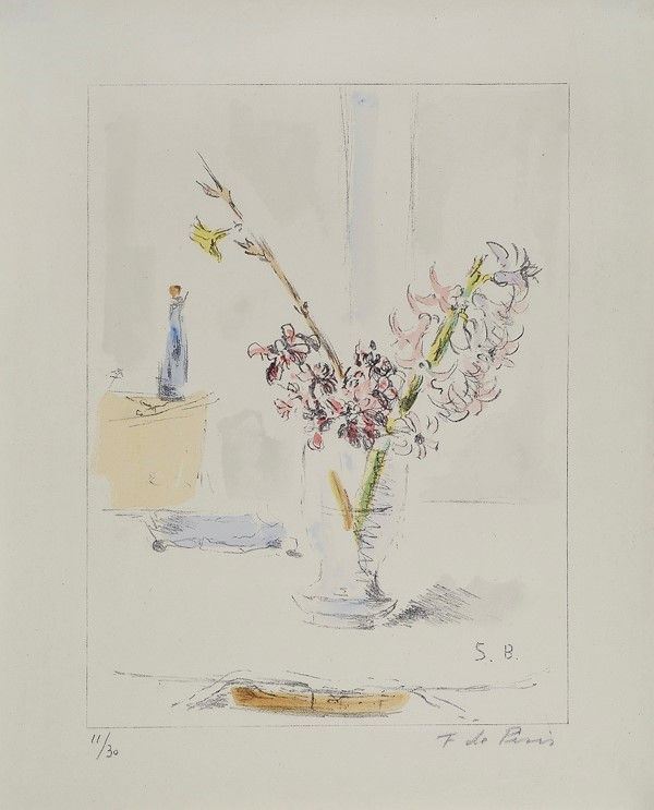 Filippo De Pisis - Vaso con Fiori