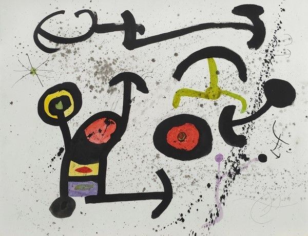 Joan Mir&#242; : Senza titolo  - Litografia - Auction Nuove proposte per una collezione - II - Galleria Pananti Casa d'Aste