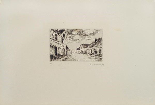 Maurice De Vlaminck : Le Moulin  (1927)  - Acquaforte - Asta Autori dell'800-900 - I - Galleria Pananti Casa d'Aste