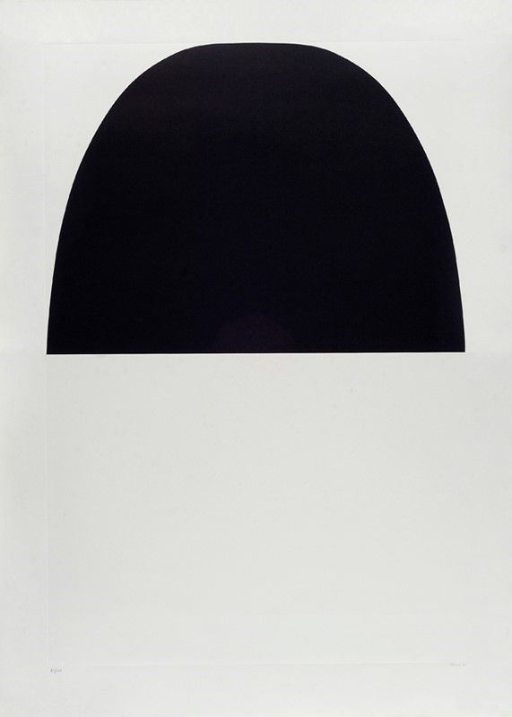 Alberto Burri : Bianco e Nero  (1971)  - Litografia e calcografia a secco su carta BFK Rives - Asta Autori dell'800-900 - I - Galleria Pananti Casa d'Aste