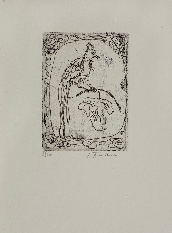 Lucio Fontana : Senza Titolo  (1965)  - Acquaforte - Auction Arte Contemporanea, Grafica ed Edizioni - I - Galleria Pananti Casa d'Aste