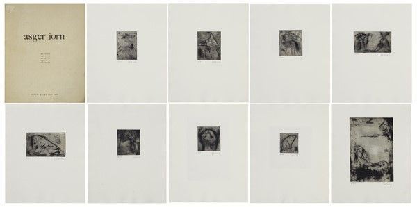 Asger Jorn : Suite sur Japon pour un livre qui n'existe pas  (1968)  - Asta Autori dell'800-900 - I - Galleria Pananti Casa d'Aste