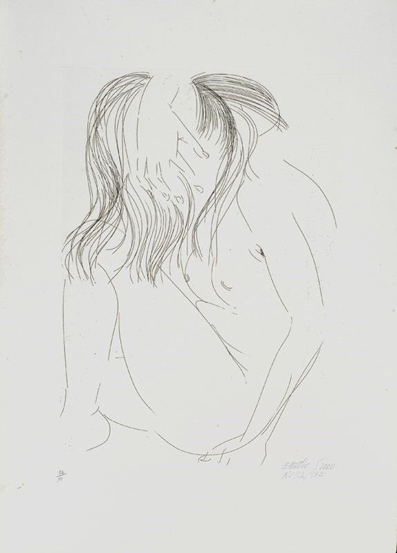 Emilio Greco : Nudo  (1971)  - Acquaforte - Asta Autori dell'800-900 - I - Galleria Pananti Casa d'Aste
