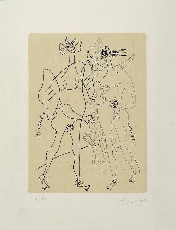 Georges Braque : Thegonie  (1932-1953)  - Incisione - Auction Arte Contemporanea, Grafica ed Edizioni - I - Galleria Pananti Casa d'Aste